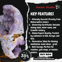 Clearance Amethyst Cut Base Crystal Geodes - Natural Quartz Cluster Specimens