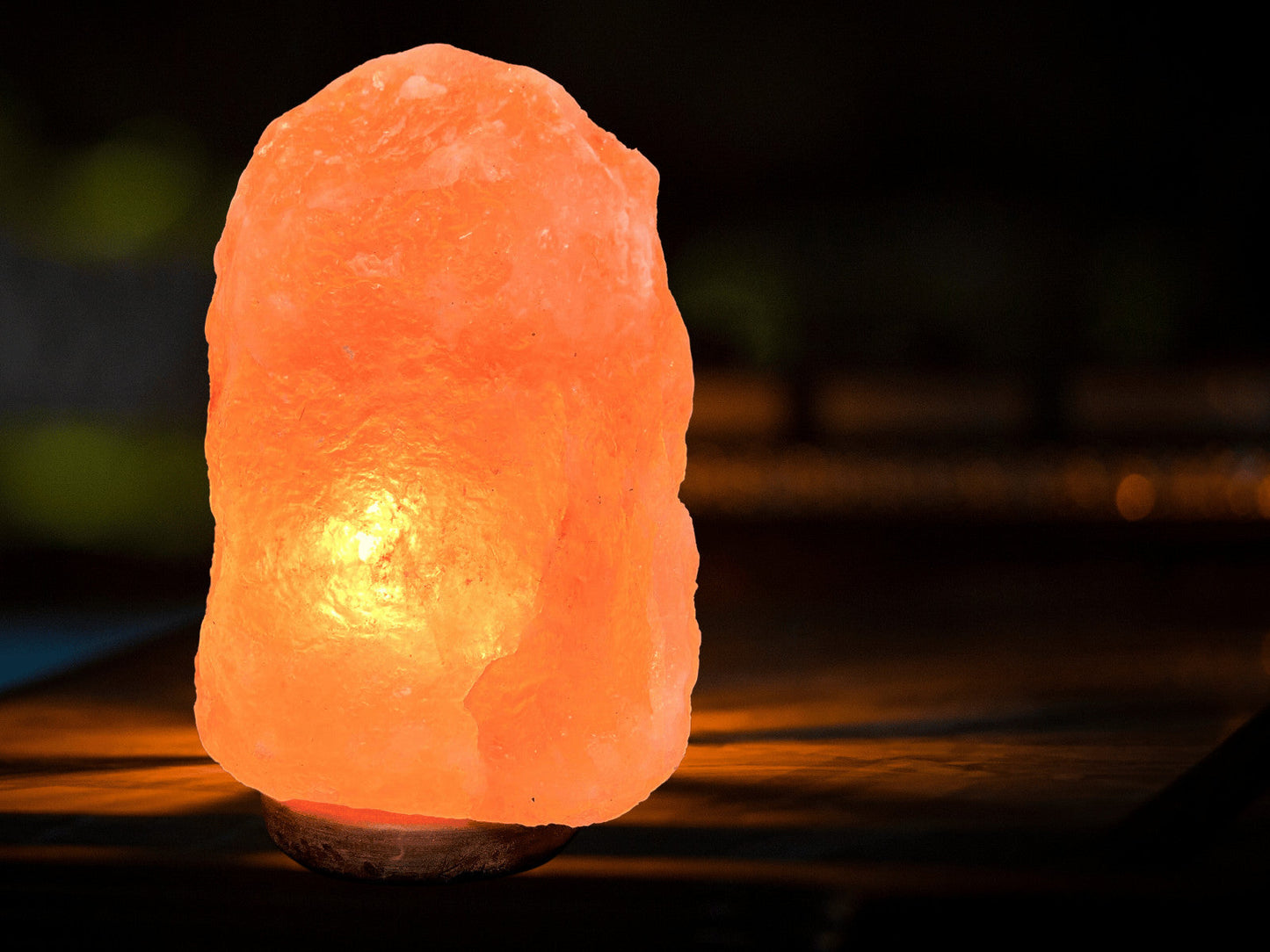 LARGE Natural Himalayan Salt Lamp, 8" Salt Rock Lamp + Chord/Bulb (Crystal Lamp)