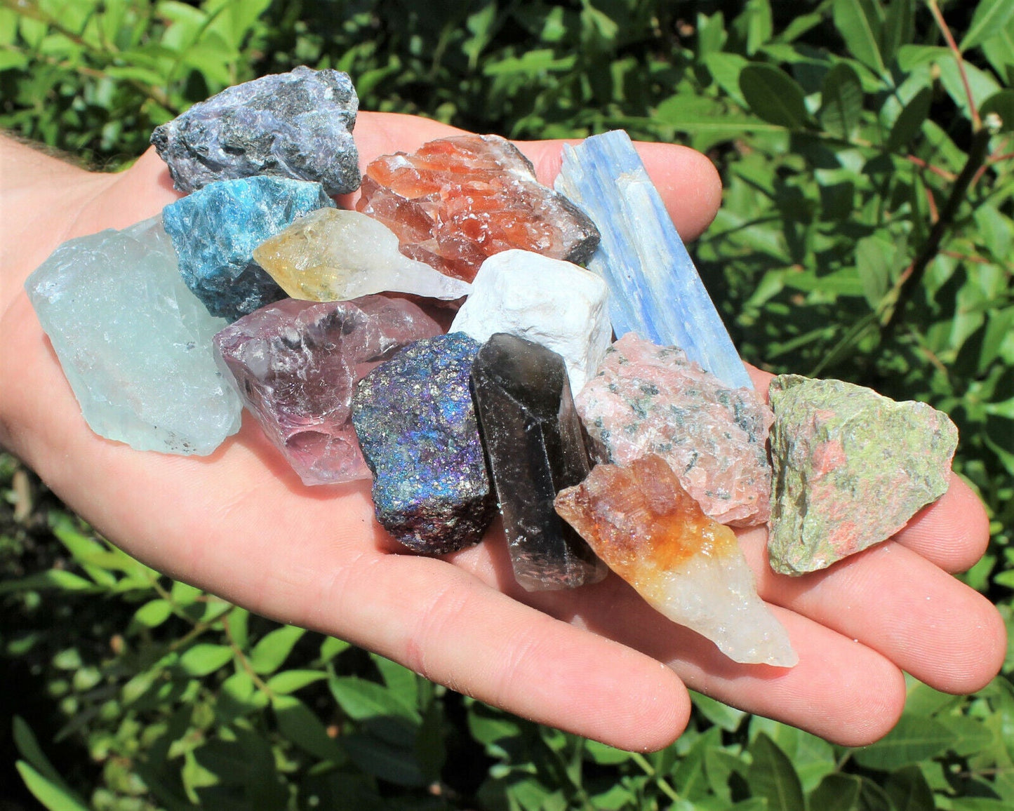 Bulk Crafters Collection 1/2 lb Box Gems Crystals Natural Raw Mineral 250g Rocks