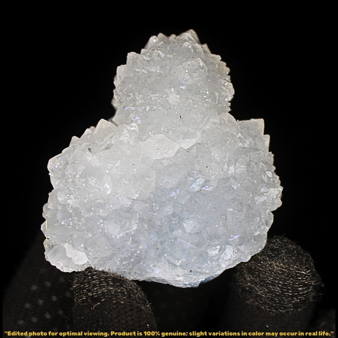Natural Apophyllite Quartz Cluster 120g Raw Healing Crystal from India