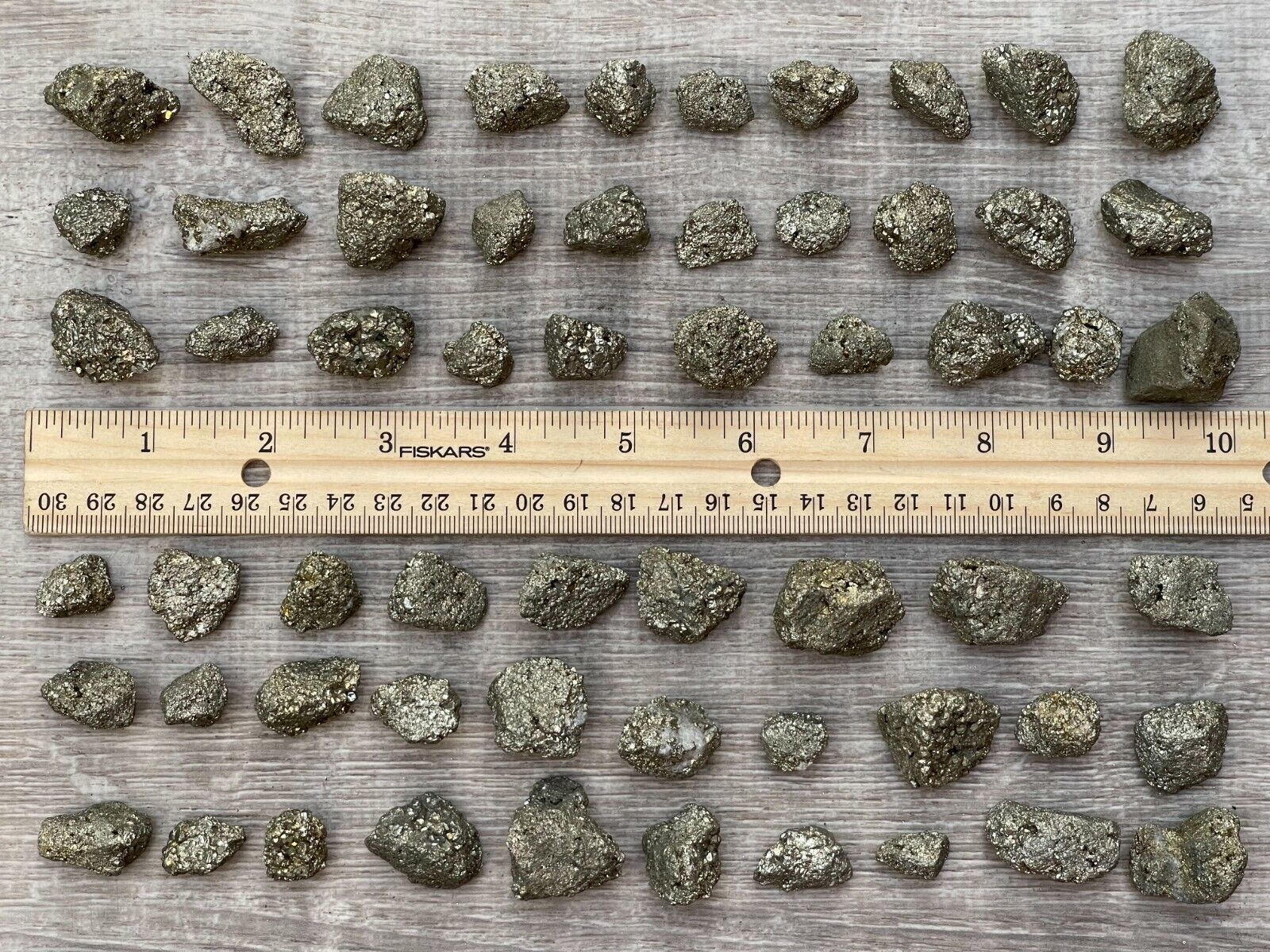 Grade A++ Small Rough Pyrite Stone, 0.5-1" Raw Pyrite Stone, Wholesale Bulk Lot