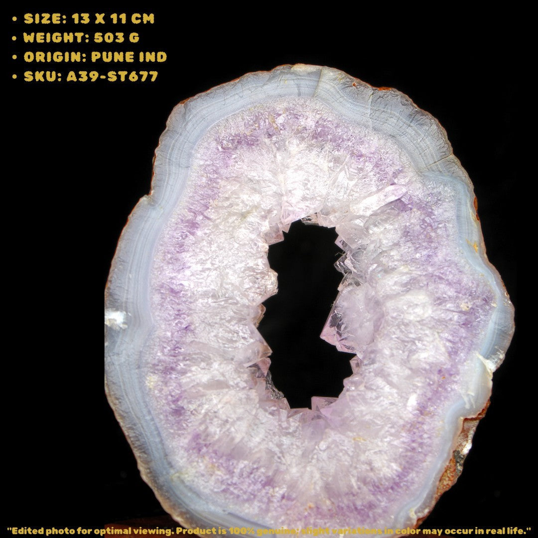 Amethyst Cluster 503g for Third Eye Chakra Calmness & Energy Healing