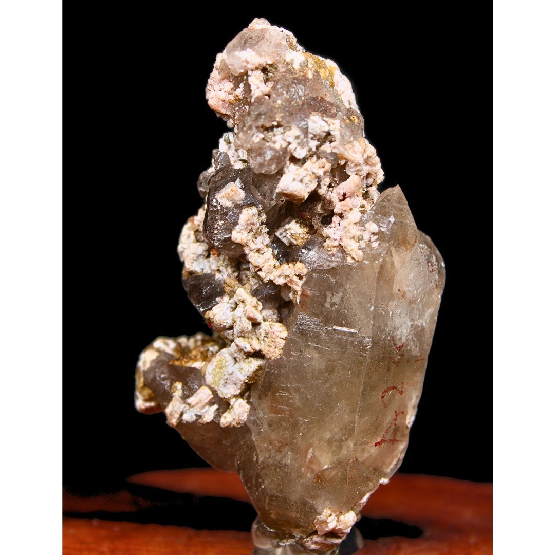 Smokey Quartz with Hematite Cluster 90g Rare Mineral Specimen 9x5x5 cm