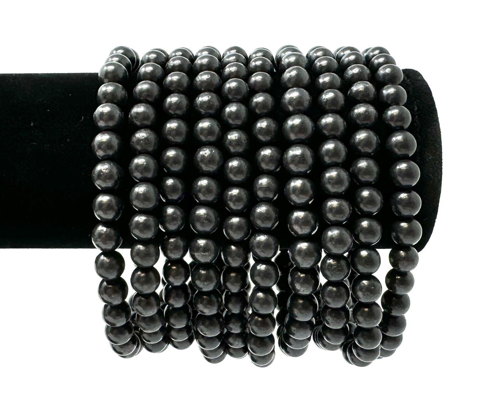 6 mm Bead Gemstone Bracelets BUY 3 GET 1 FREE - Dainty Stretch Crystal Bracelets