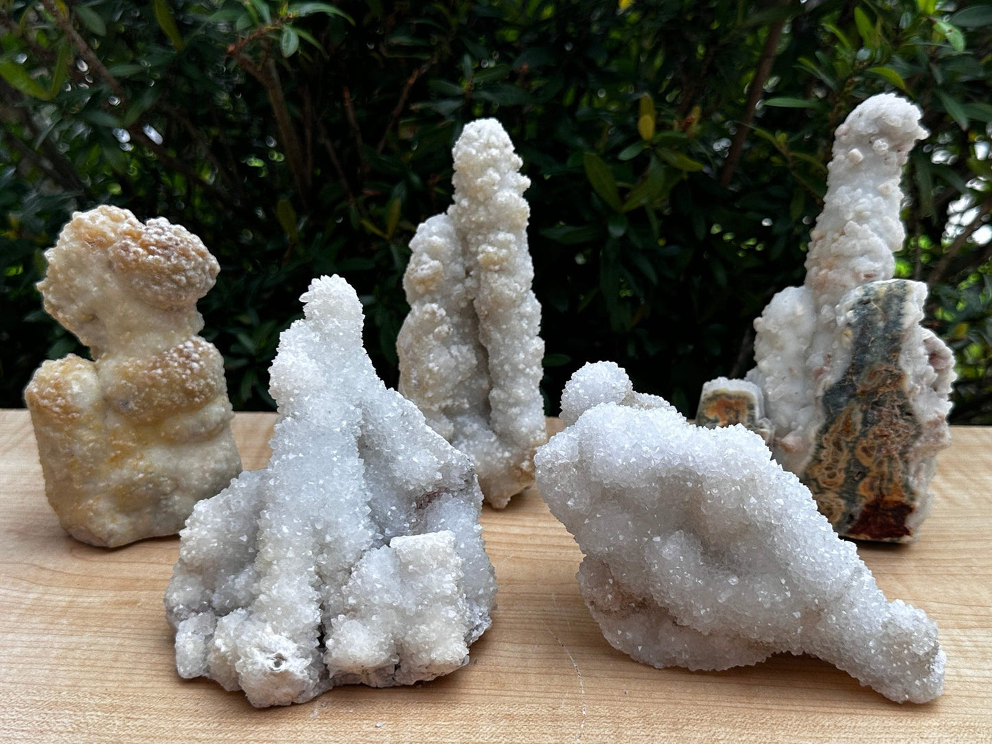 Chalcedony & Crystal Quartz Stalactite, Quartz on Chalcedony Stalactite Specimen