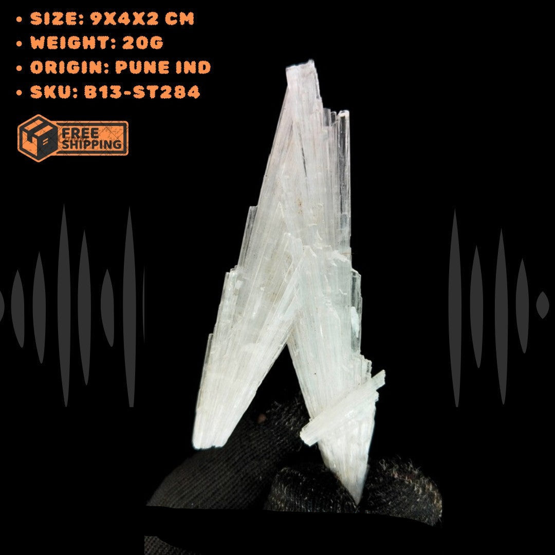 Rare Natural Scolecite Crystal 10g Zeolite Mineral Specimen from India