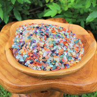 Assorted Semi Tumbled Gemstone Mini Chips 3-10 mm, Tiny, Mixed Chips Bulk Lot