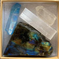 Premium Crystals & Healing Stones Set for New Beginnings, Meditation, Protection