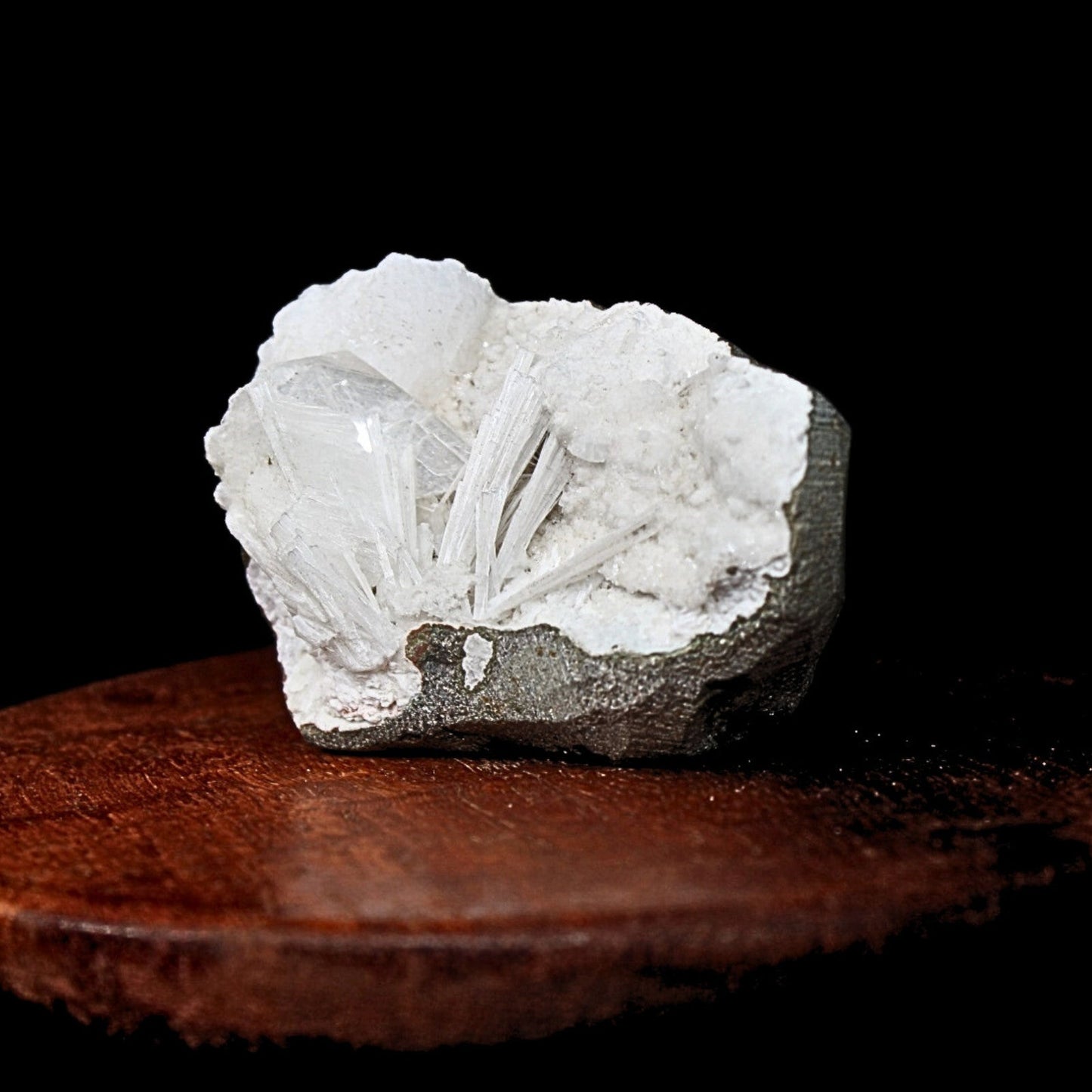 100g Scolecite Geode Rare Needle Crystal Formation India Mineral Specimen