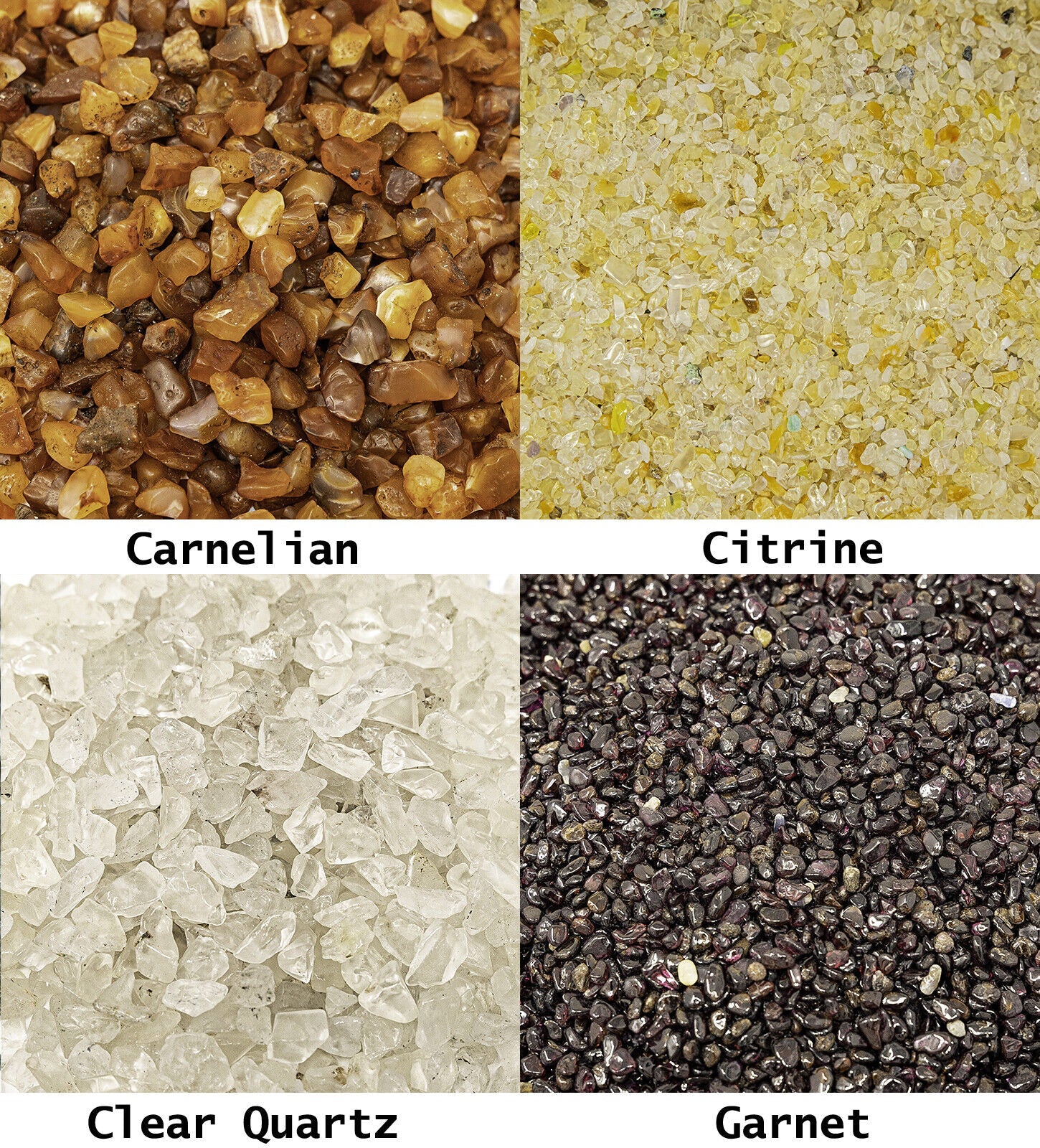 1/2 LB - 1 LB Tumbled Crystal Chips Bulk Gemstone Undrilled Beads Natural Stones