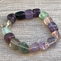 Wholesale Grade A++ Gemstone Nugget Bracelet, Choose from 18 Gemstone Types