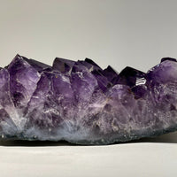 Finely Polished Uruguay Deep Purple Amethyst Cluster Crystal Geode, Pick a Size
