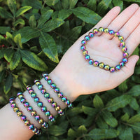 8 mm Bead Gemstone Bracelets: BUY 3 GET 1 FREE! (Stretch Crystal Bead Bracelets)