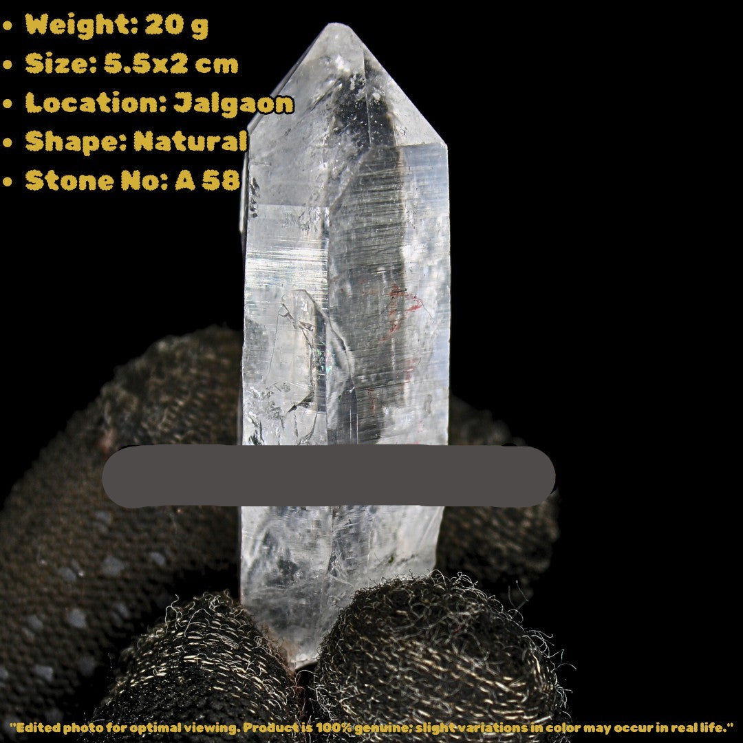 Himalayan Clear Quartz 20g Terminated Point Small Mineral India