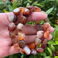 Wholesale Grade A++ Gemstone Nugget Bracelet, Choose from 18 Gemstone Types