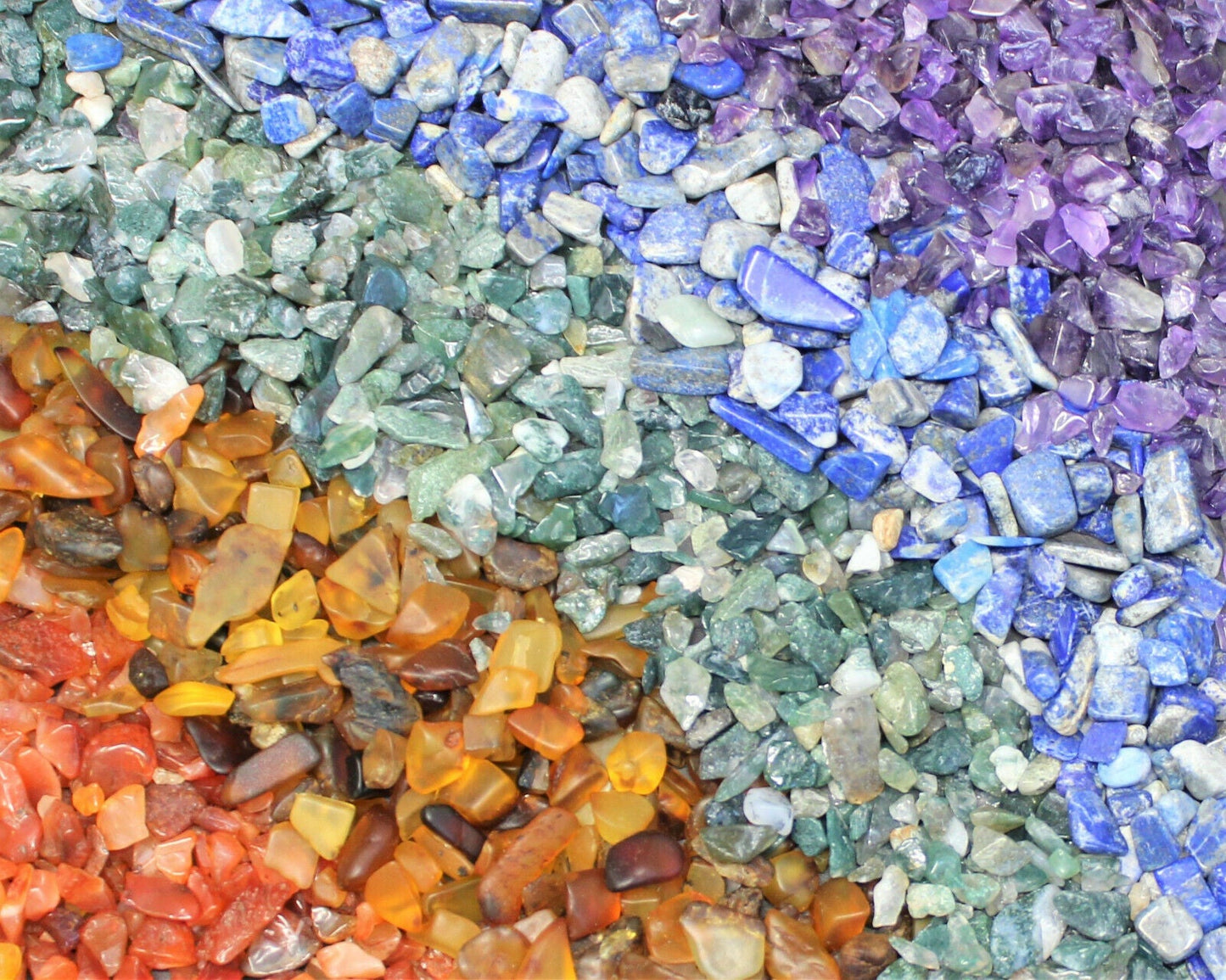 Genuine Gemstone Chips Bulk Lots - HUGE RANGE - Undrilled Semi Tumbled Stones