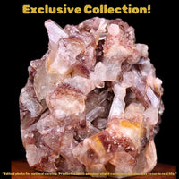 Phantom Quartz Crystal Cluster 318g 9x7 cm Natural Raw Healing Stone India