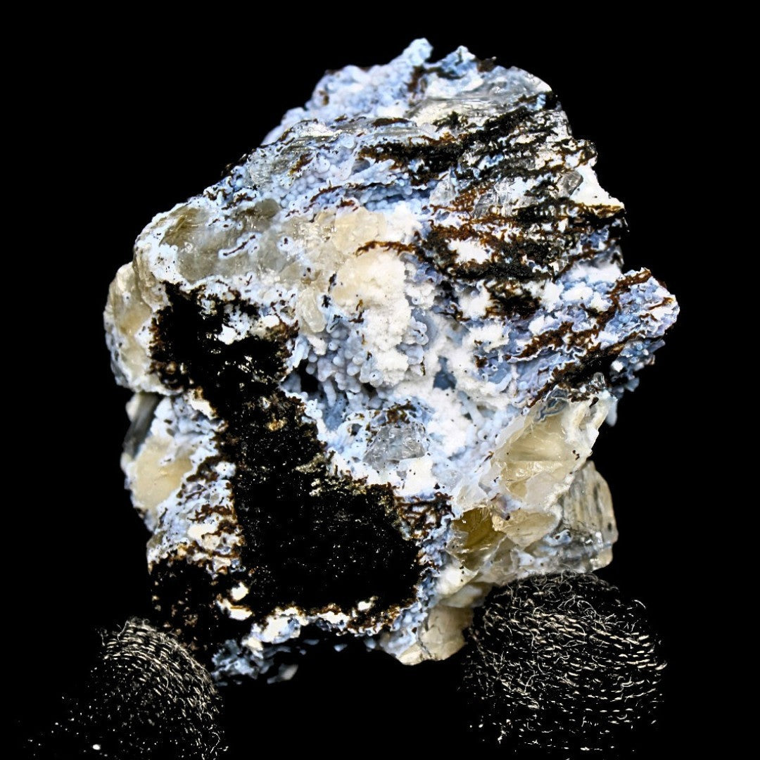 Calcite with Rainbow & Mordenite 60g | Healing Crystal Energy Stone India