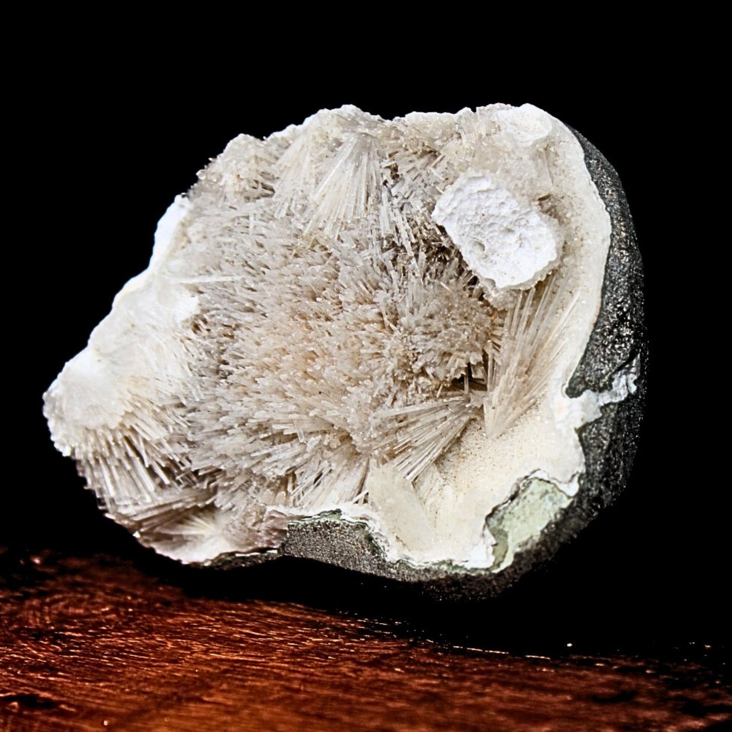 162g Scolecite Geode Natural Radiating Crystal Mineral Specimen India