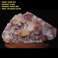 Phantom Quartz Cluster 510g 14x8 cm Rare Natural Crystal Healing Specimen