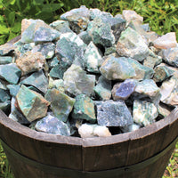 1000 Carat Bulk Lot Natural Rough Moss Agate, Raw Rock Crystal Healing 200 Grams