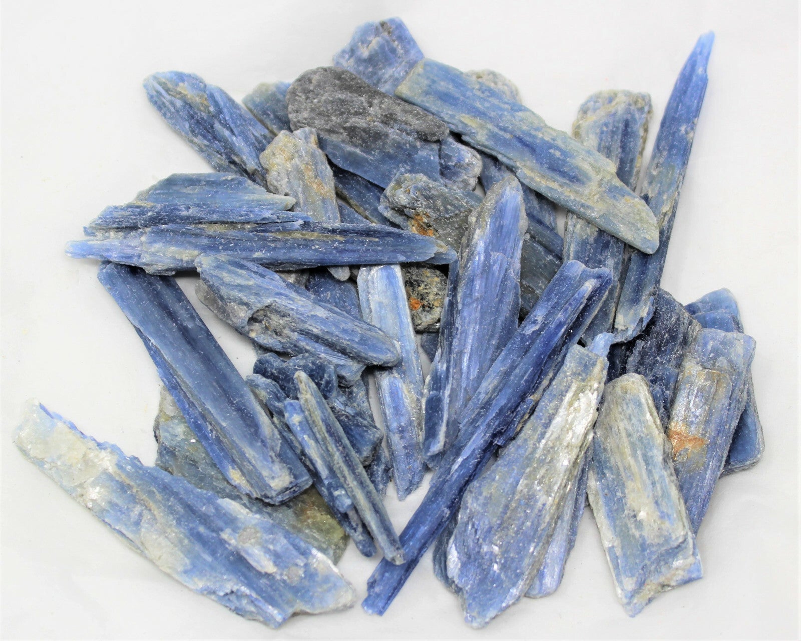 Blue Kyanite Blades Crystal Collection 1/2 lb Box Lot - Natural Kyanite Crystals