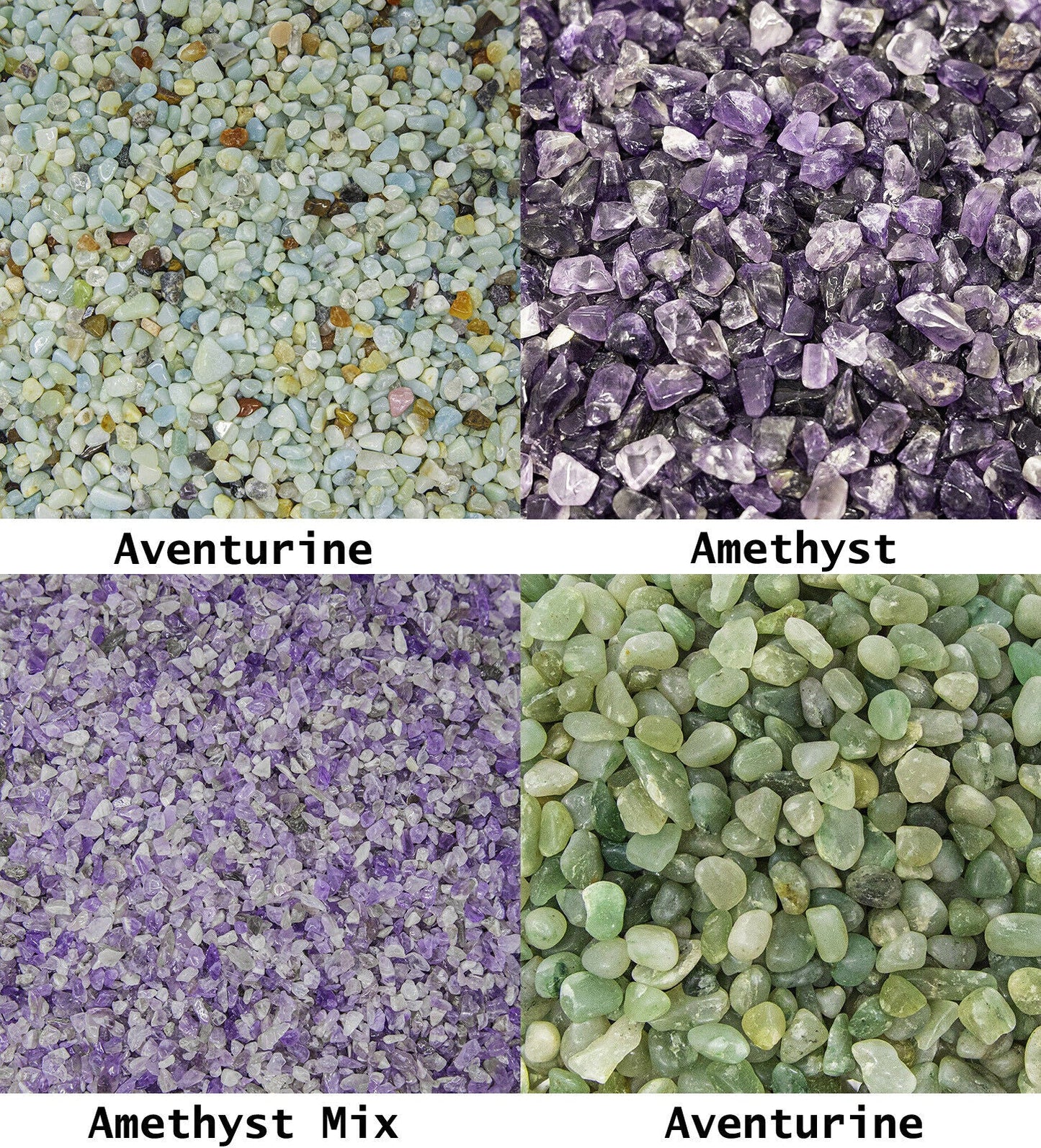 1/2 LB - 1 LB Tumbled Crystal Chips Bulk Gemstone Undrilled Beads Natural Stones