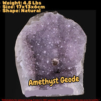 4: 5,Lbs Natural Big india Amethyst Cluster Geode Quartz Crystal Reiki Specimens