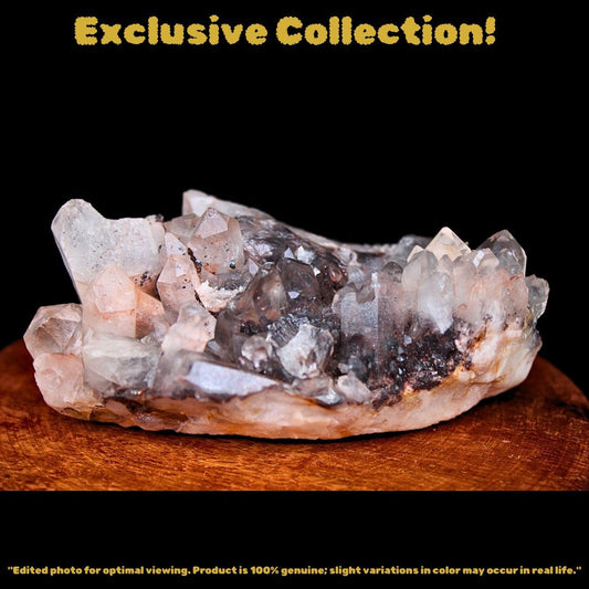 Phantom Quartz Crystal 224g 10x6 cm Raw Healing Stone Collector Mineral India