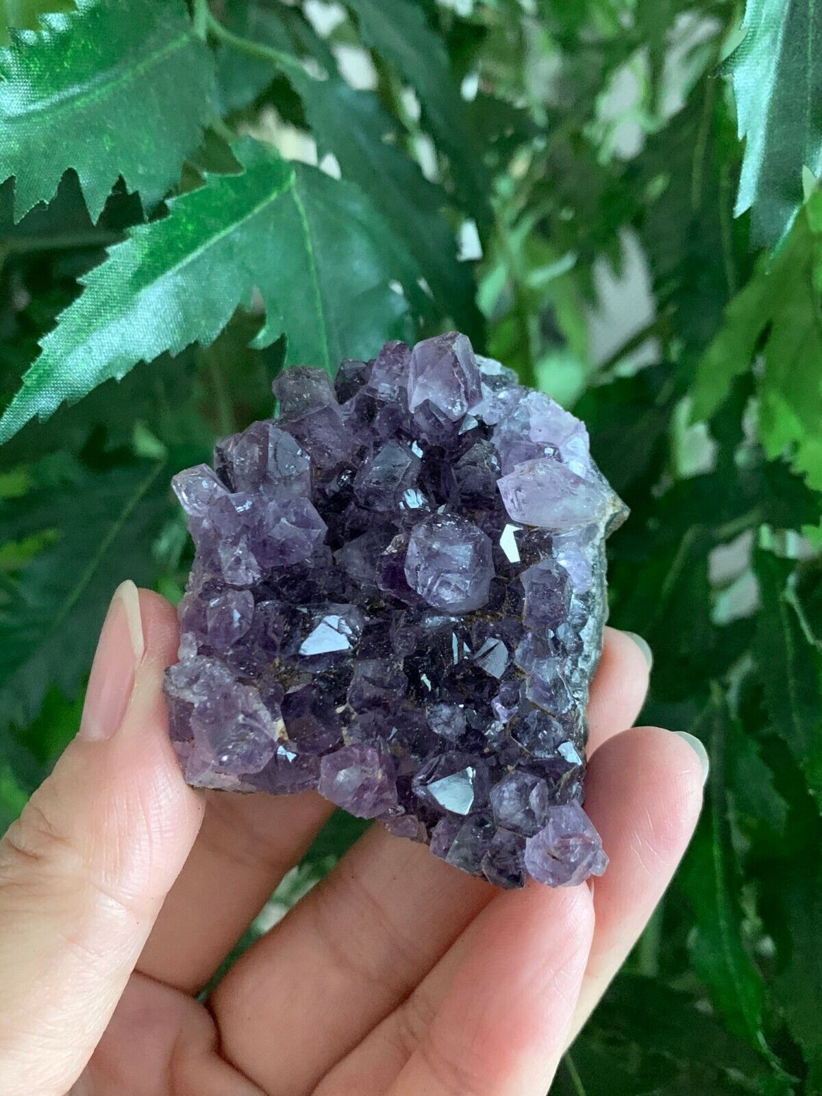 Deep Purple Amethyst Cluster From Uruguayan, Amethyst Geode, Raw Amethyst