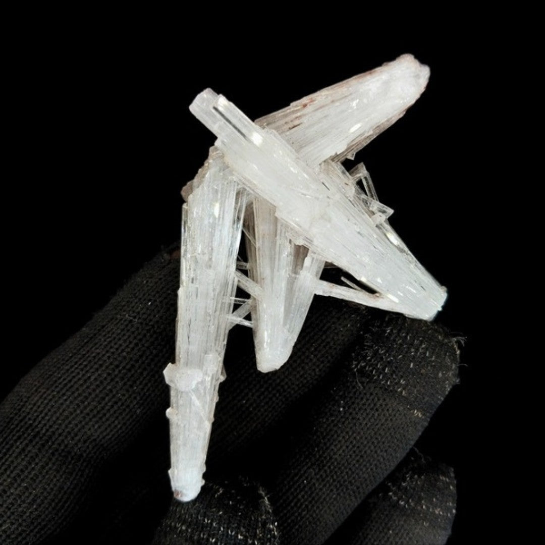 Rare 28g Scolecite Spray Crystal Mineral Specimen Zeolite India