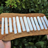 1 lb Bulk Wholesale Lot 5" Selenite Sticks (Raw Selenite Wand, Selenite Crystal)