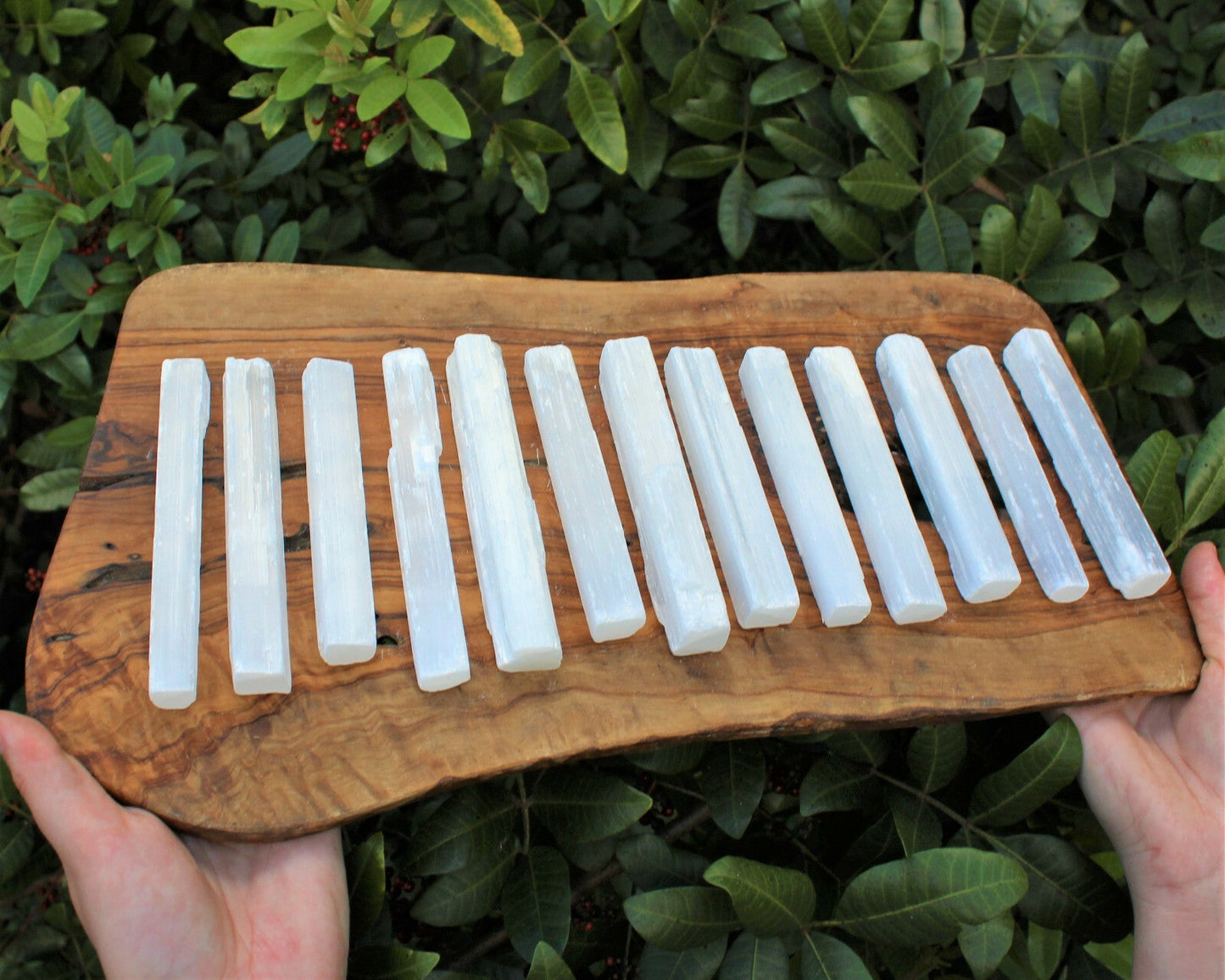 1 lb Bulk Wholesale Lot 5" Selenite Sticks (Raw Selenite Wand, Selenite Crystal)