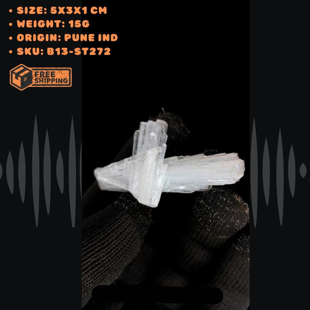 10g Natural Scolecite Cluster Zeolite Crystal Mineral Healing Stone India