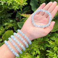 8 mm Bead Gemstone Bracelets: BUY 3 GET 1 FREE! (Stretch Crystal Bead Bracelets)