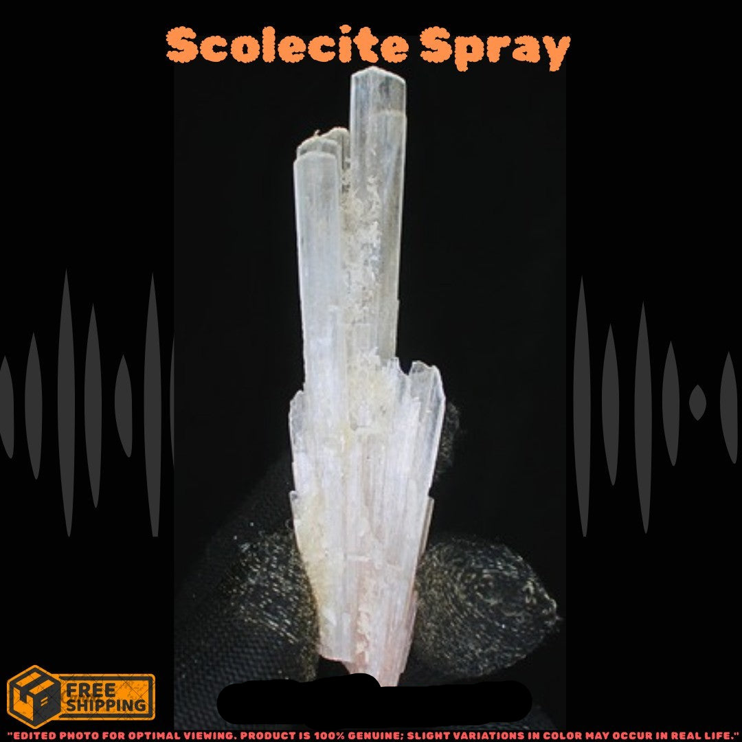 Natural Scolecite Crystal Cluster 14g White Zeolite Mineral from India