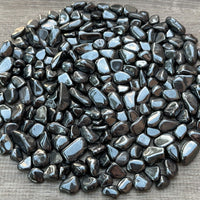 Grade A++ Hematite Semi Tumbled Gemstone Large Chips 8-20 mm, Wholesale Bulk Lot