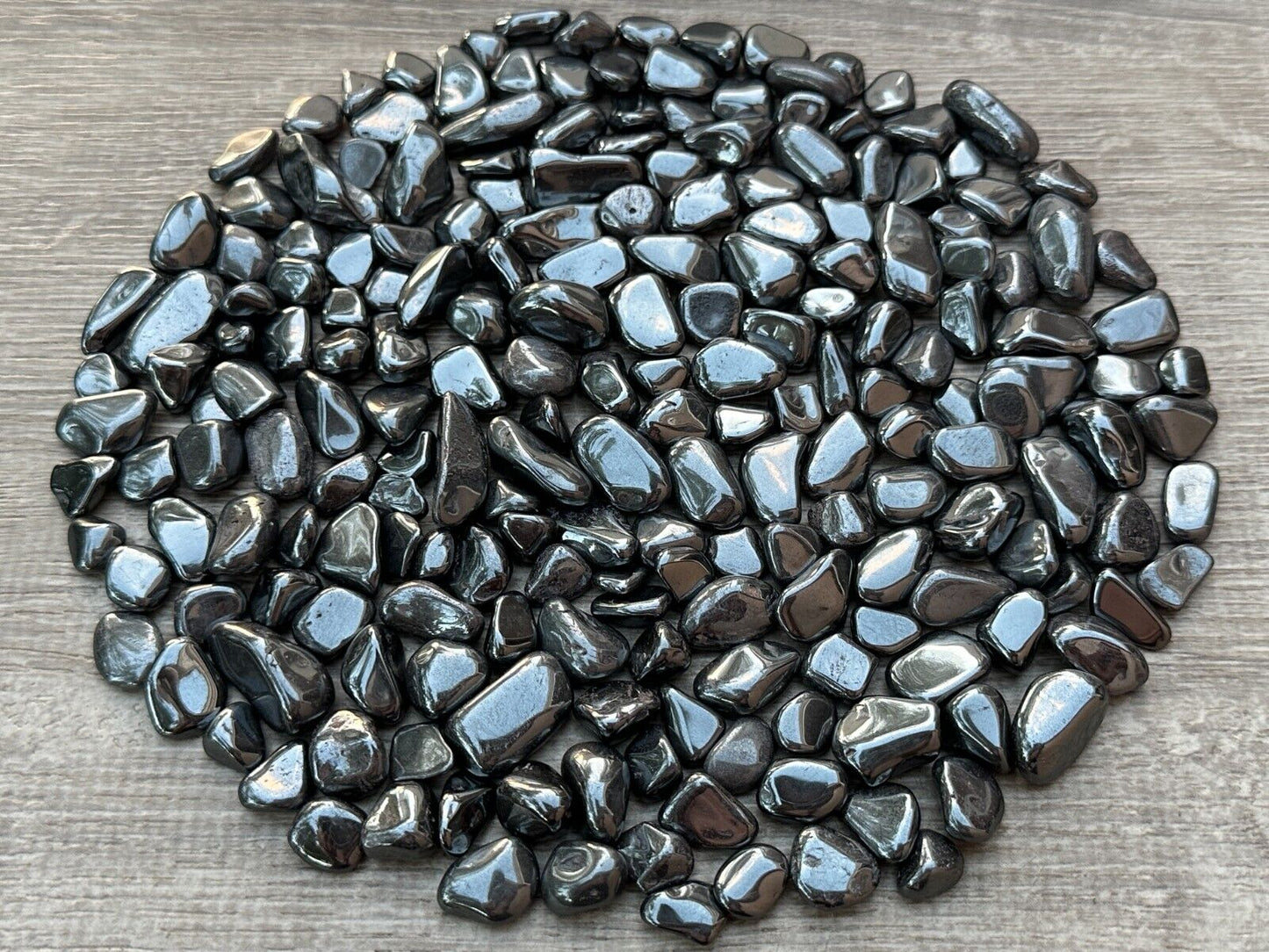 Grade A++ Hematite Semi Tumbled Gemstone Large Chips 8-20 mm, Wholesale Bulk Lot