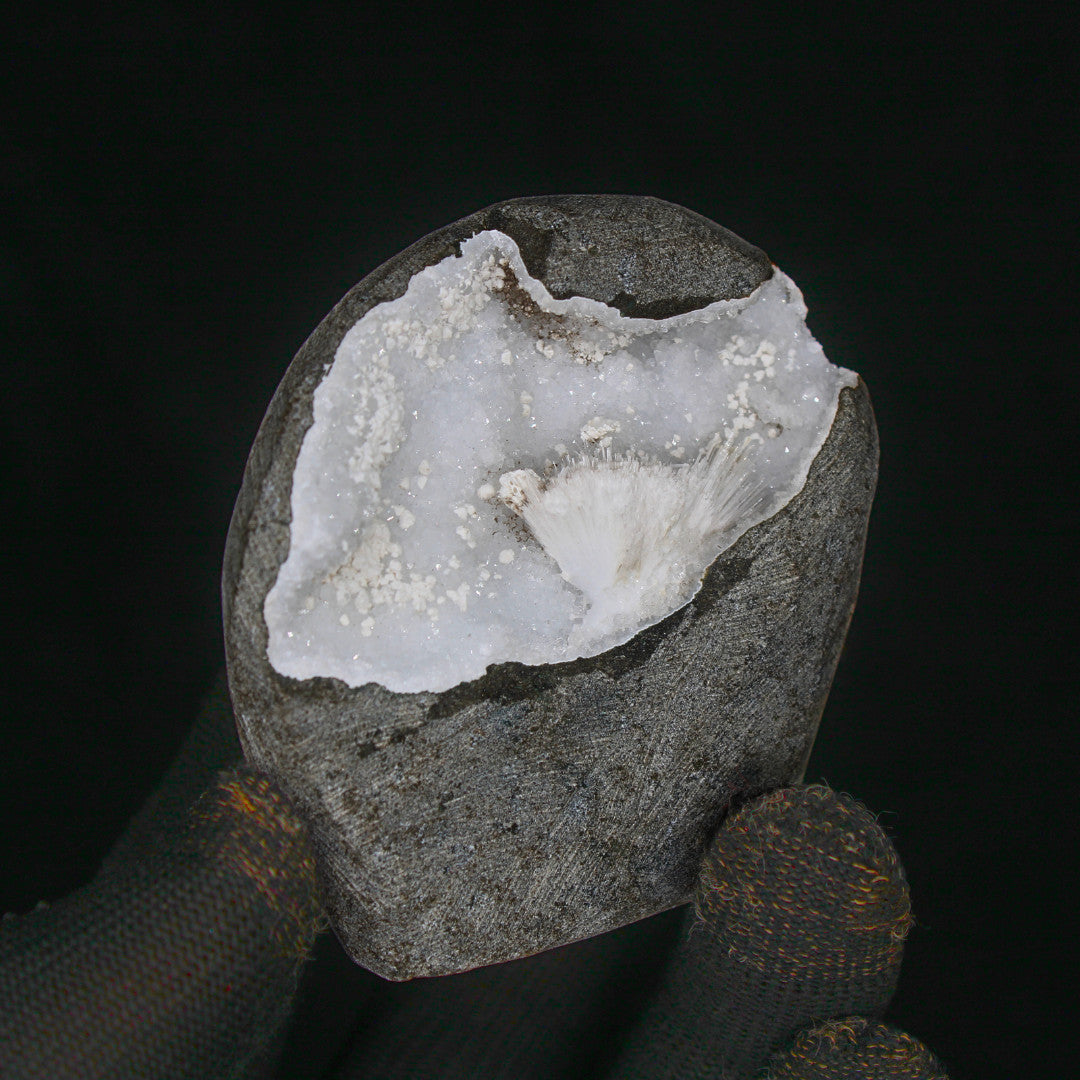 Collector’s 180g Zeolite Geode  Scolecite & Heulandite Mineral from India Matrix