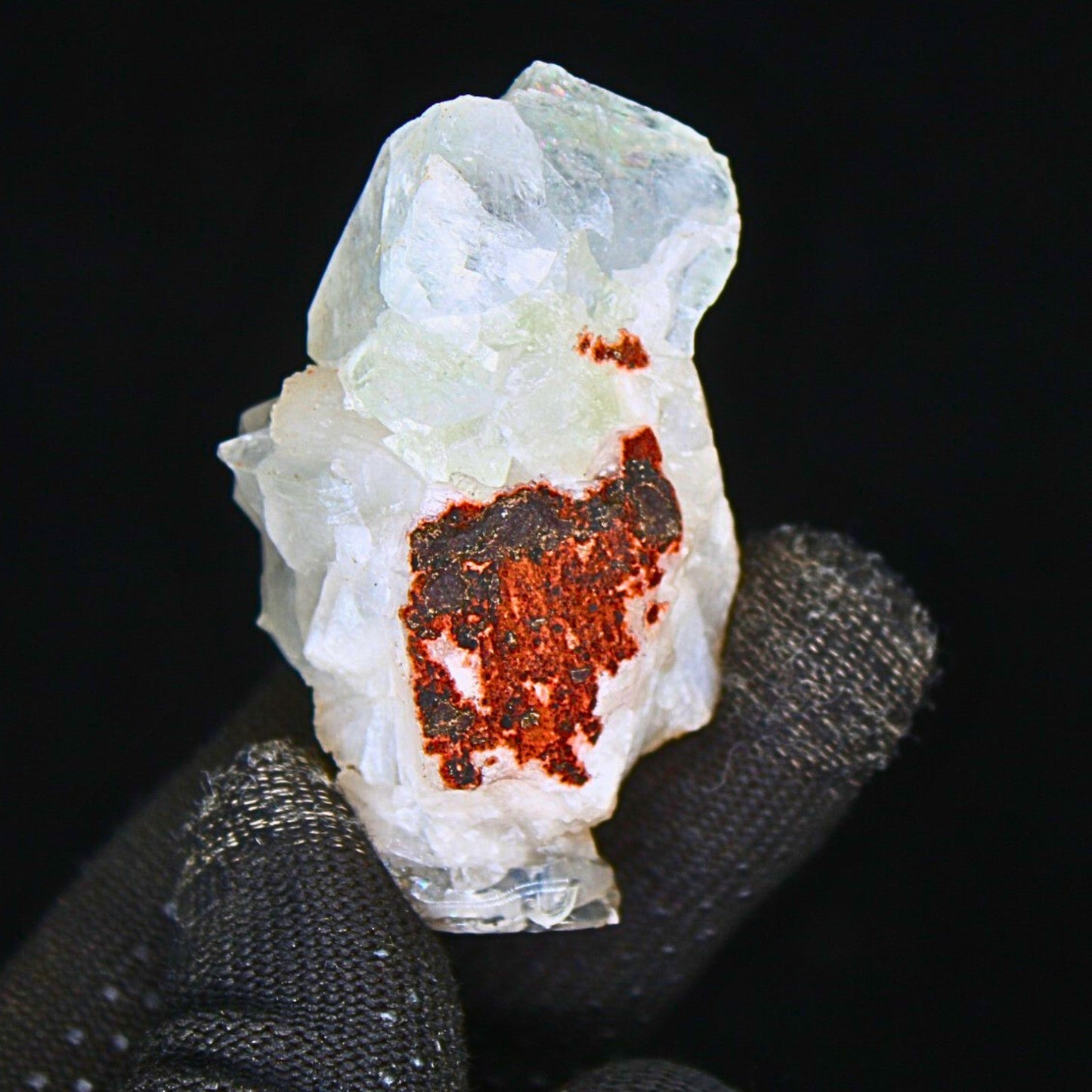 Apophyllite on Stilbite Cut Point Crystal 52g  Reiki Healing & Meditation Stone