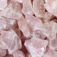 Rose Quartz - 2" - 3" Large Rough Rocks for Tumbling - Bulk Wholesale 1LB option