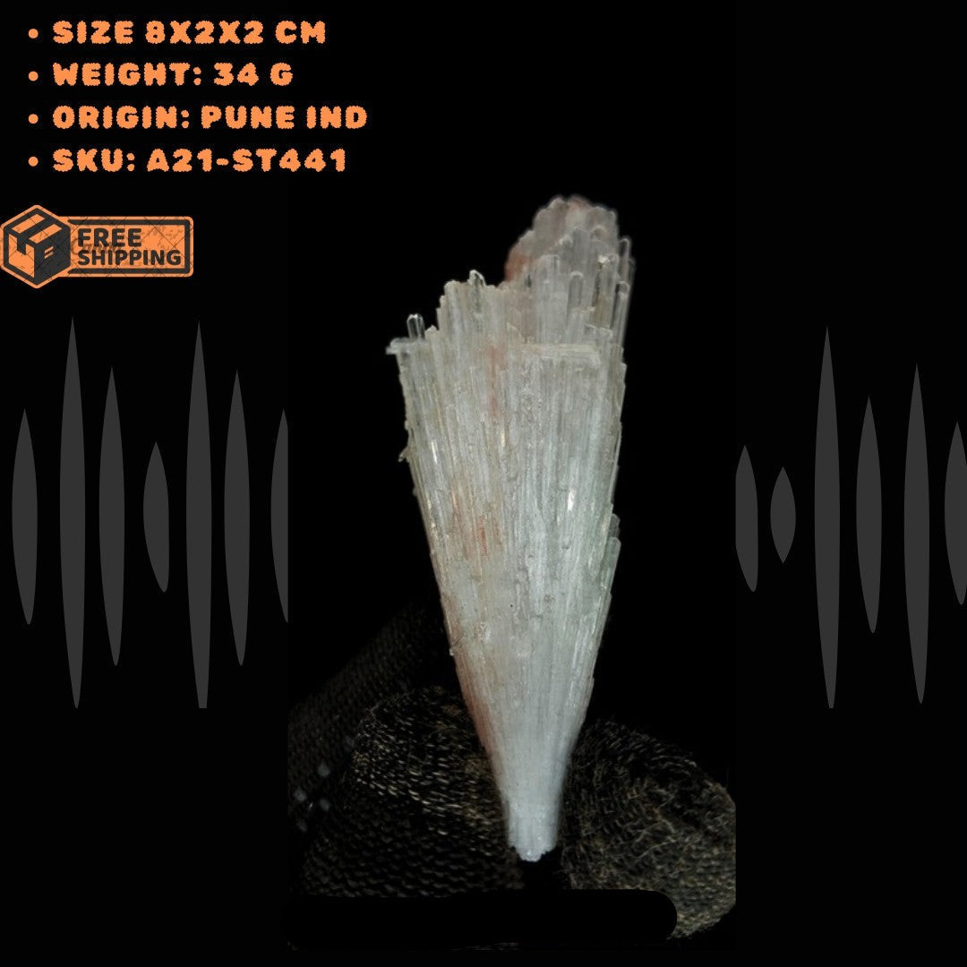 34g Natural Scolecite Cluster | Energy Stone for Calm Healing & Balance