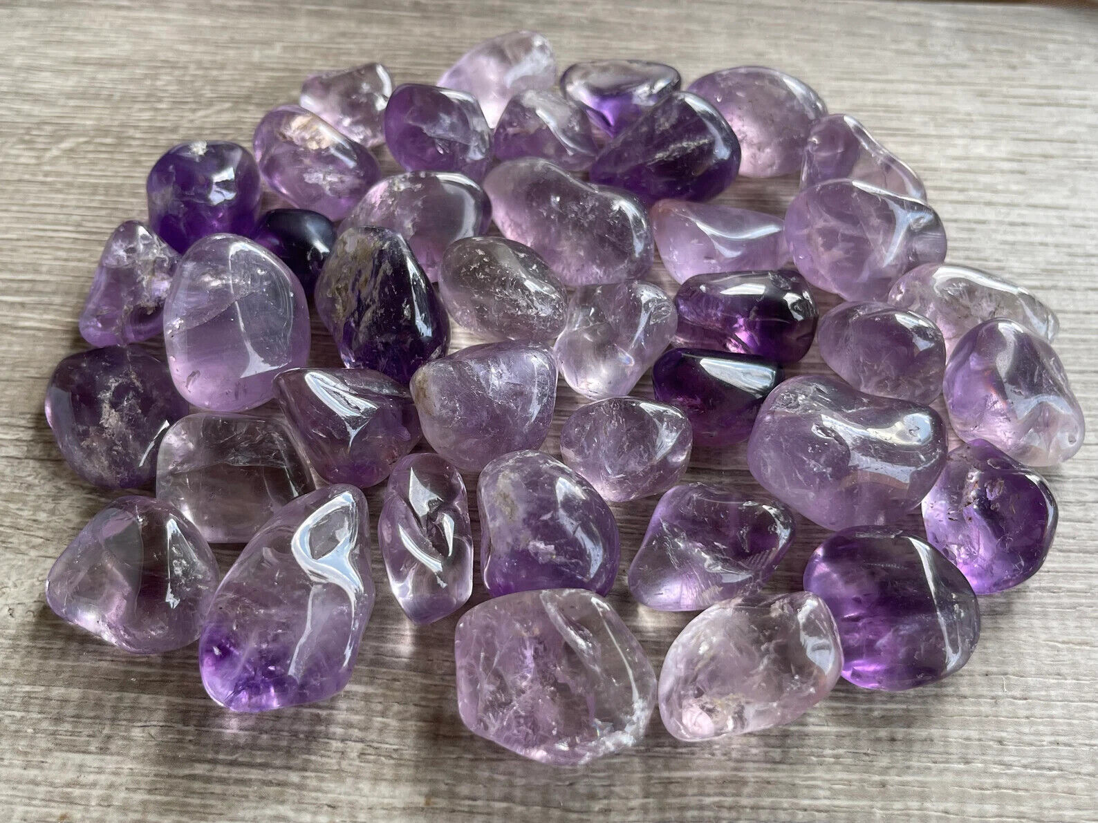 1/2 Lb Lot Tumbled Stones, 0.75-1.25" Crystal Healing Stones, Choose Stone Type