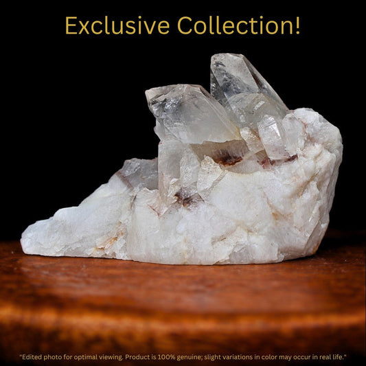 Rare Phantom Quartz Crystal 42g Ghost Inclusion Specimen India