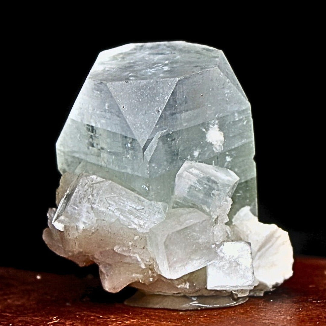 85g Green Apophyllite with Heulandite Rare Indian Mineral Specimen