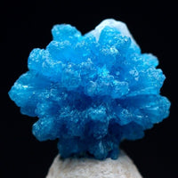 CAVANSITE STILBITE Specimen Blue Crystal Cluster Mineral INDIA w/ ID card