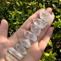 0.75" - 1.5" Small Rough Clear Quartz Point, Raw Healing Crystals, Wholesale Lot