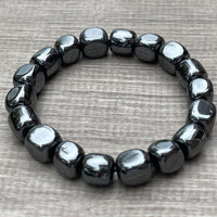 Wholesale Grade A++ Gemstone Nugget Bracelet, Choose from 18 Gemstone Types