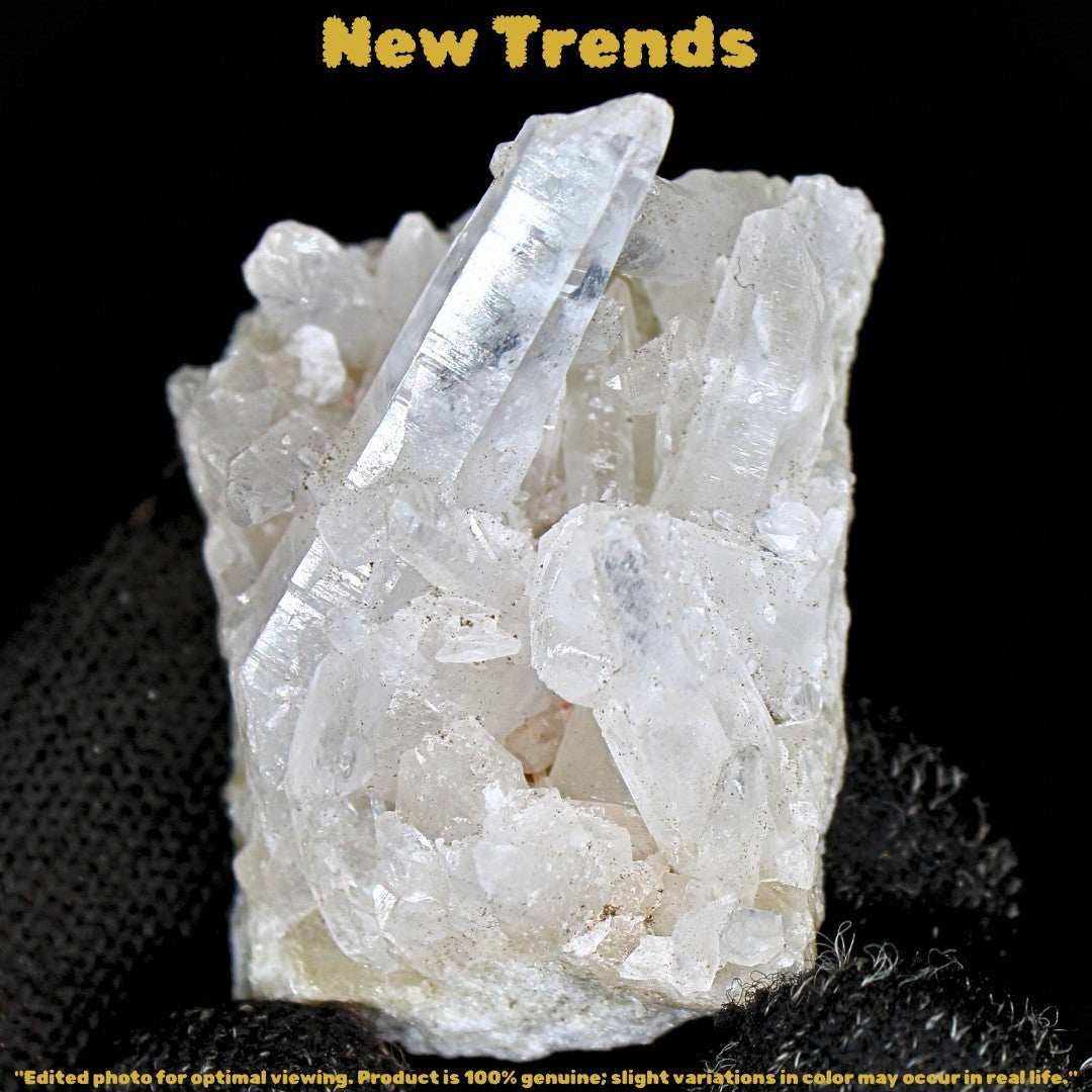 Clear Quartz Cluster Stone 28g | Raw Healing Crystal Reiki Mineral India
