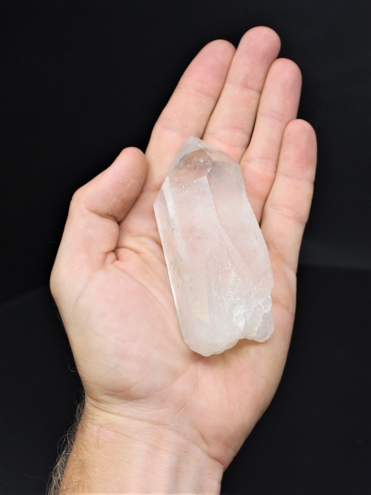 Clear Quartz Crystal Point (3" - 4") Natural Wand Specimen, Reiki Healing